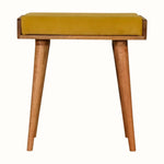 Keene Bench - Mustard Velvet/Natural Bench - Bokel Home