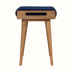 Keene Bench - Royal Blue Velvet/Natural Bench - Bokel Home