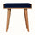 Keene Bench - Royal Blue Velvet/Natural Bench - Bokel Home