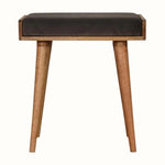 Keene Bench - Stone Grey Velvet/Natural Bench - Bokel Home