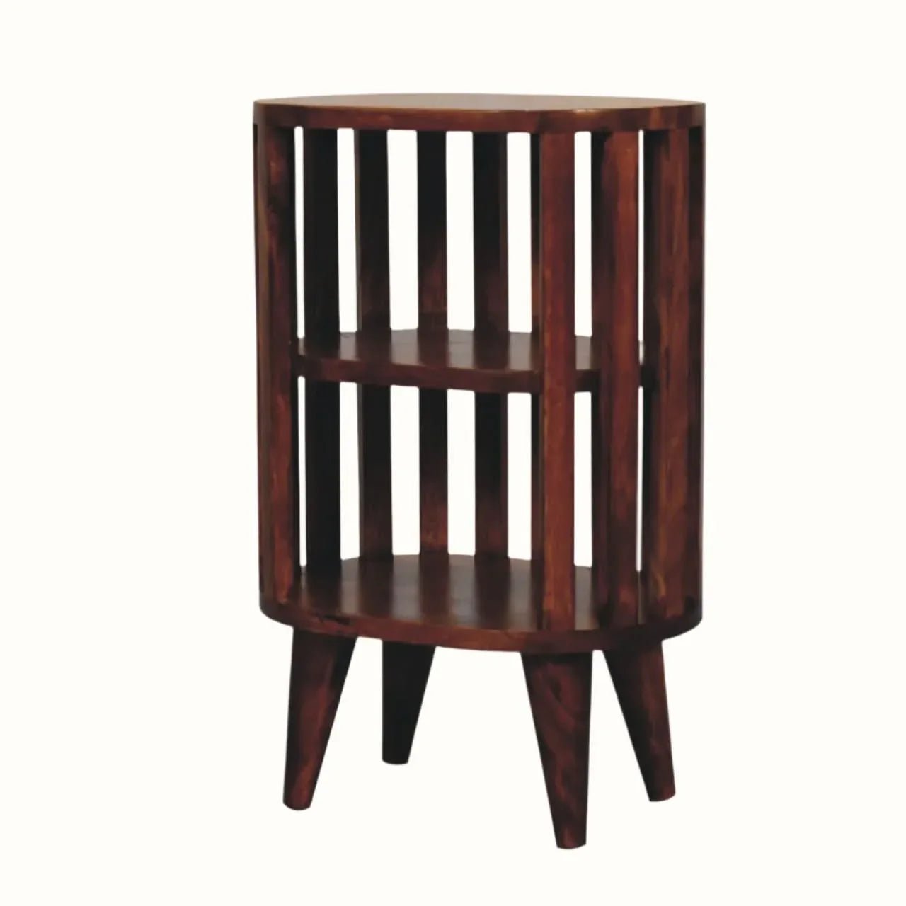 Kimber 2 Shelf Bedside Table - Chestnut Bedside Tables - Bokel Home