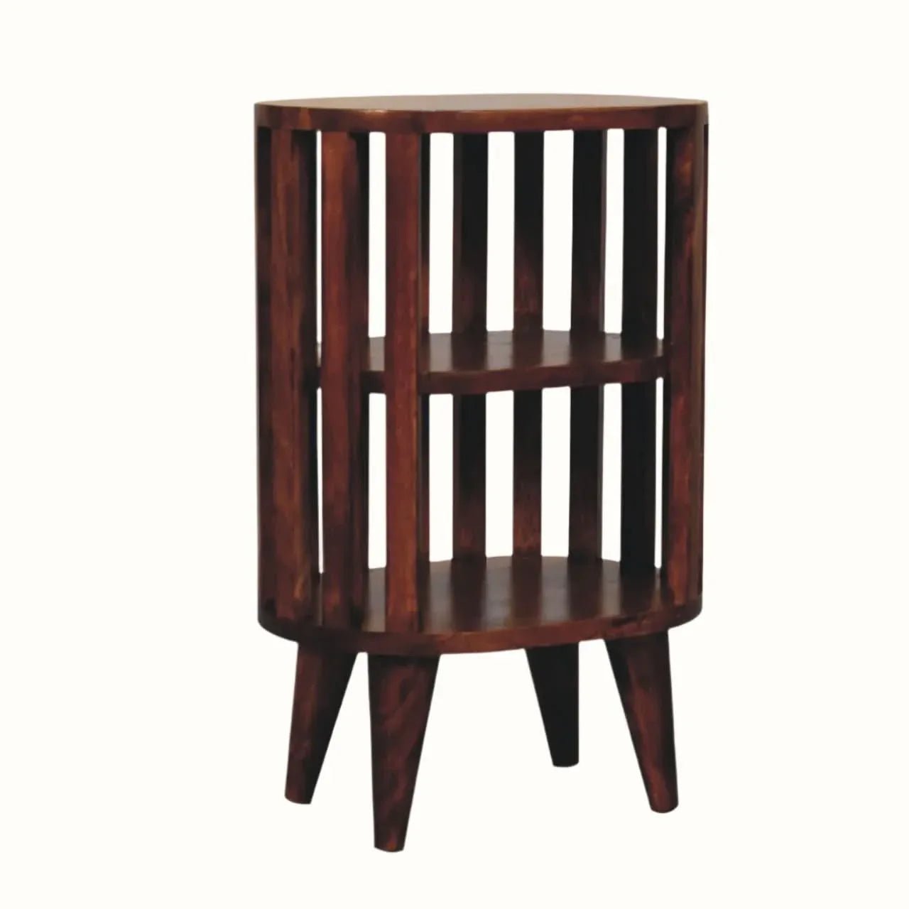 Kimber 2 Shelf Bedside Table - Chestnut Bedside Tables - Bokel Home