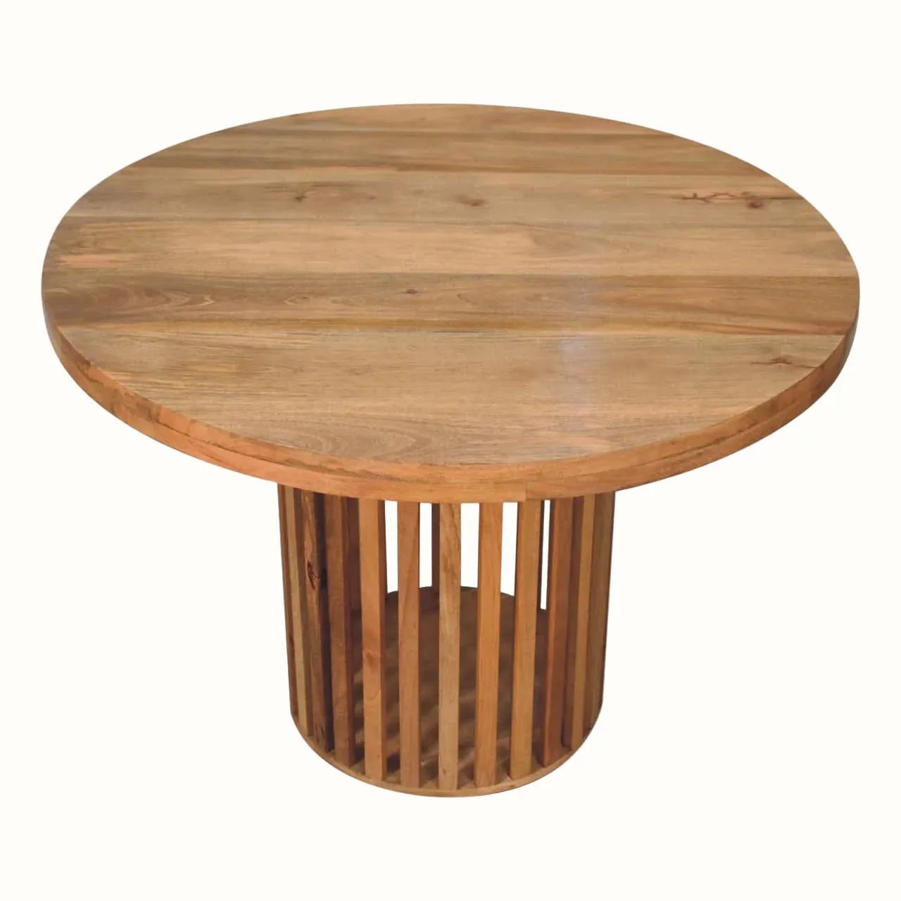 Kimber Round Dining Table- Natural Dining Tables - Bokel Home
