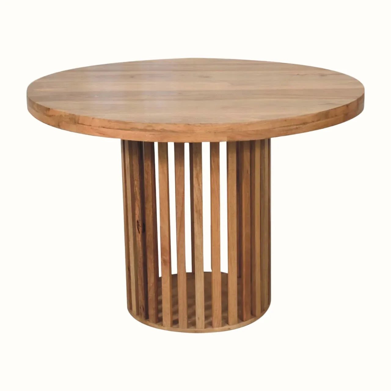 Kimber Round Dining Table- Natural Dining Tables - Bokel Home