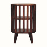 Kimber Slatted Open Bedside Table, Medium - Chestnut Bedside Tables - Bokel Home