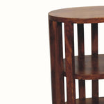 Kimber Slatted Open Bedside Table, Medium - Chestnut Bedside Tables - Bokel Home