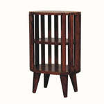 Kimber Slatted Open Bedside Table, Medium - Chestnut Bedside Tables - Bokel Home