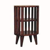 Kimber Slatted Open Bedside Table, Medium - Chestnut Bedside Tables - Bokel Home