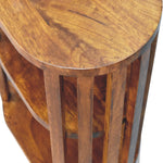 Kimber Slatted Open Bedside Table, Medium - Chestnut Bedside Tables - Bokel Home