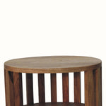 Kimber Slatted Open Bedside Table, Medium - Natural Bedside Tables - Bokel Home