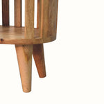 Kimber Slatted Open Bedside Table, Medium - Natural Bedside Tables - Bokel Home