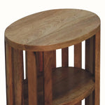 Kimber Slatted Open Bedside Table, Medium - Natural Bedside Tables - Bokel Home