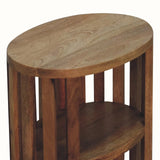 Kimber Slatted Open Bedside Table, Medium - Natural Bedside Tables - Bokel Home