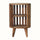Kimber Slatted Open Bedside Table, Medium - Natural Bedside Tables - Bokel Home