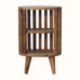 Kimber Slatted Open Bedside Table, Medium - Natural Bedside Tables - Bokel Home