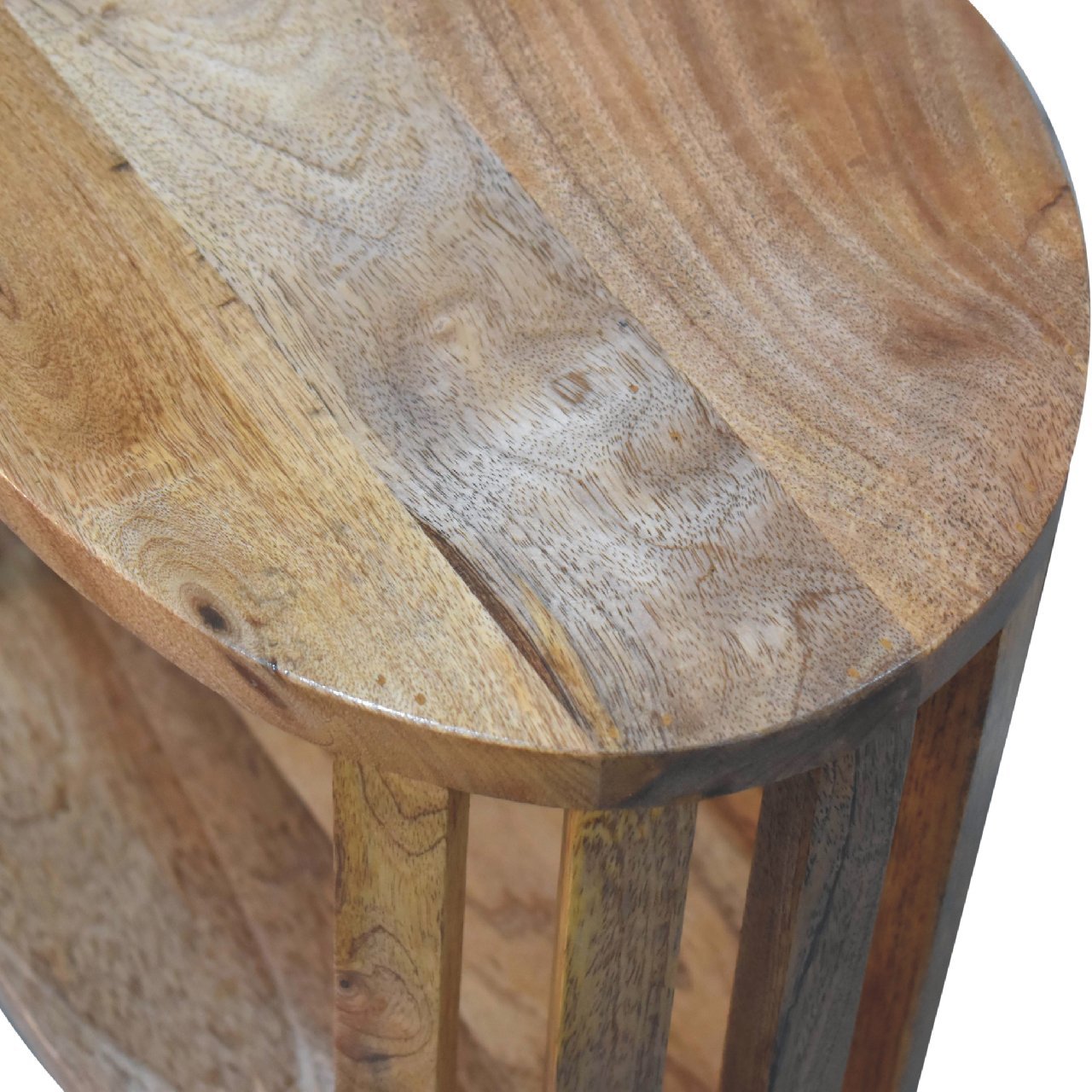 Kimber Slatted Open Bedside Table, Small - Natural Bedside Tables - Bokel Home