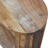 Kimber Slatted Open Bedside Table, Small - Natural Bedside Tables - Bokel Home