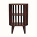 Kimber Slatted Open Bedside Table, Medium - Chestnut