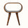Laurie Open Bedside Table, Medium - Chestnut Bedside Tables - Bokel Home