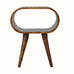 Laurie Open Bedside Table, Medium - Chestnut Bedside Tables - Bokel Home