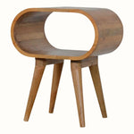 Laurie Open Bedside Table, Medium - Natural Bedside Tables - Bokel Home