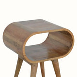 Laurie Open Bedside Table, Medium - Natural Bedside Tables - Bokel Home