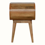 Laurie Open Bedside Table, Medium - Natural Bedside Tables - Bokel Home
