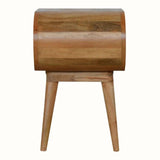 Laurie Open Bedside Table, Medium - Natural Bedside Tables - Bokel Home