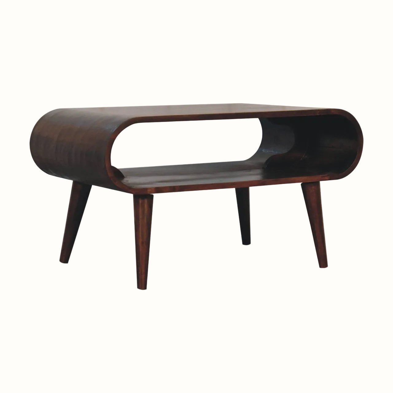 Laurie Open Coffee Table, Medium - California Walnut Coffee Tables - Bokel Home