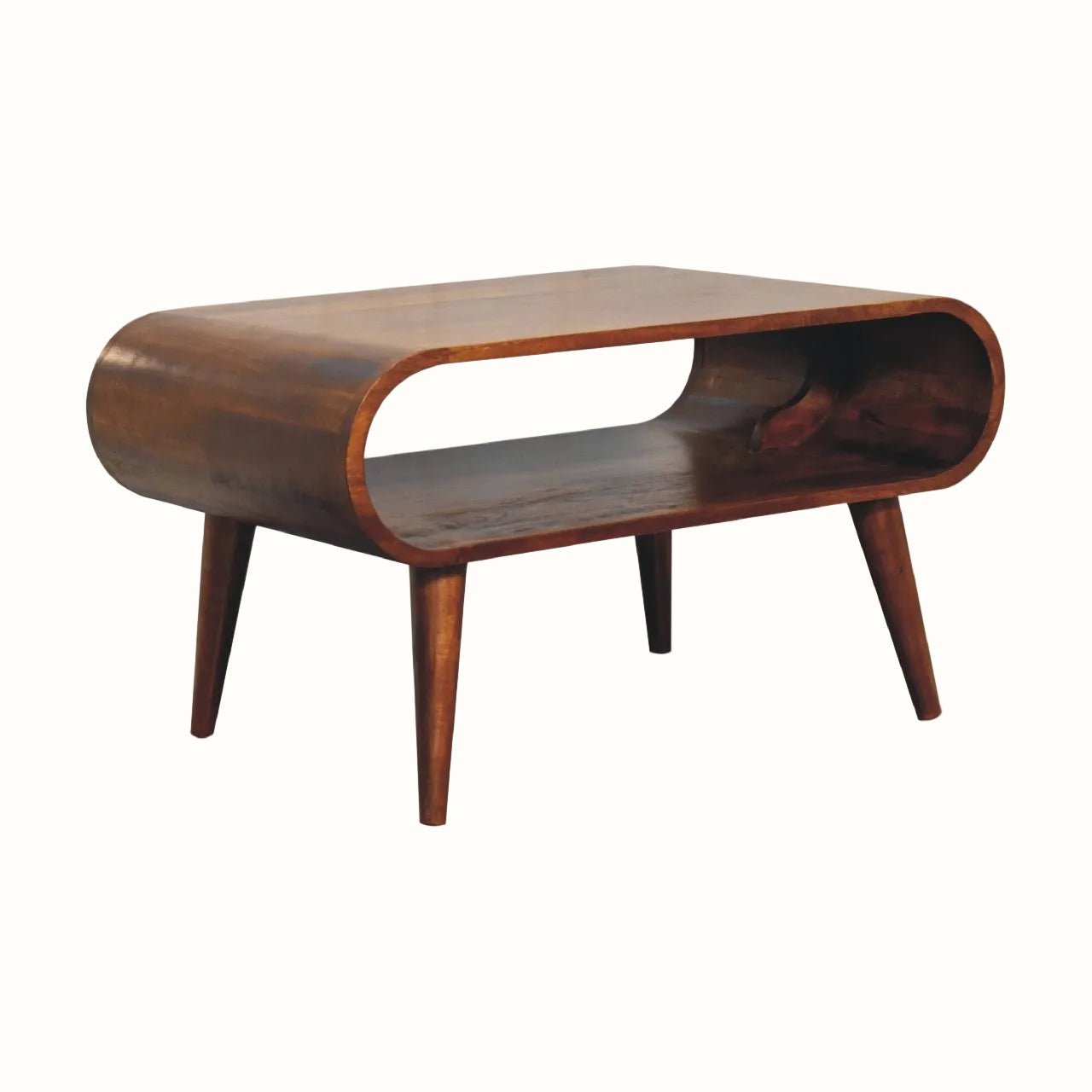 Laurie Open Coffee Table, Medium - Chestnut Coffee Tables - Bokel Home
