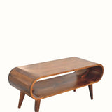 Laurie Open Coffee Table, Medium - Chestnut Coffee Tables - Bokel Home
