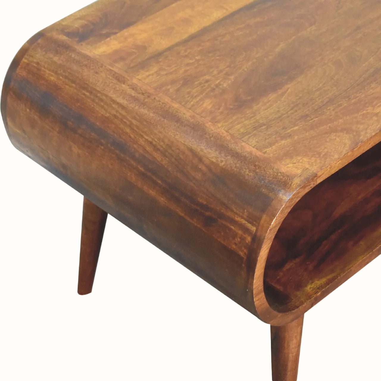 Laurie Open Coffee Table, Medium - Chestnut Coffee Tables - Bokel Home