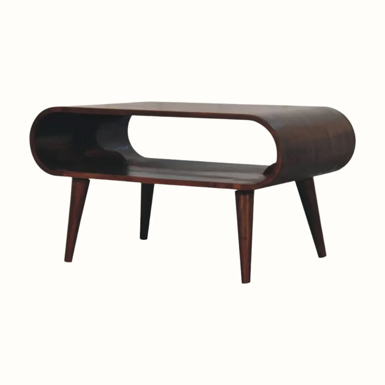 Laurie Open Coffee Table, Small - California Walnut Coffee Tables - Bokel Home