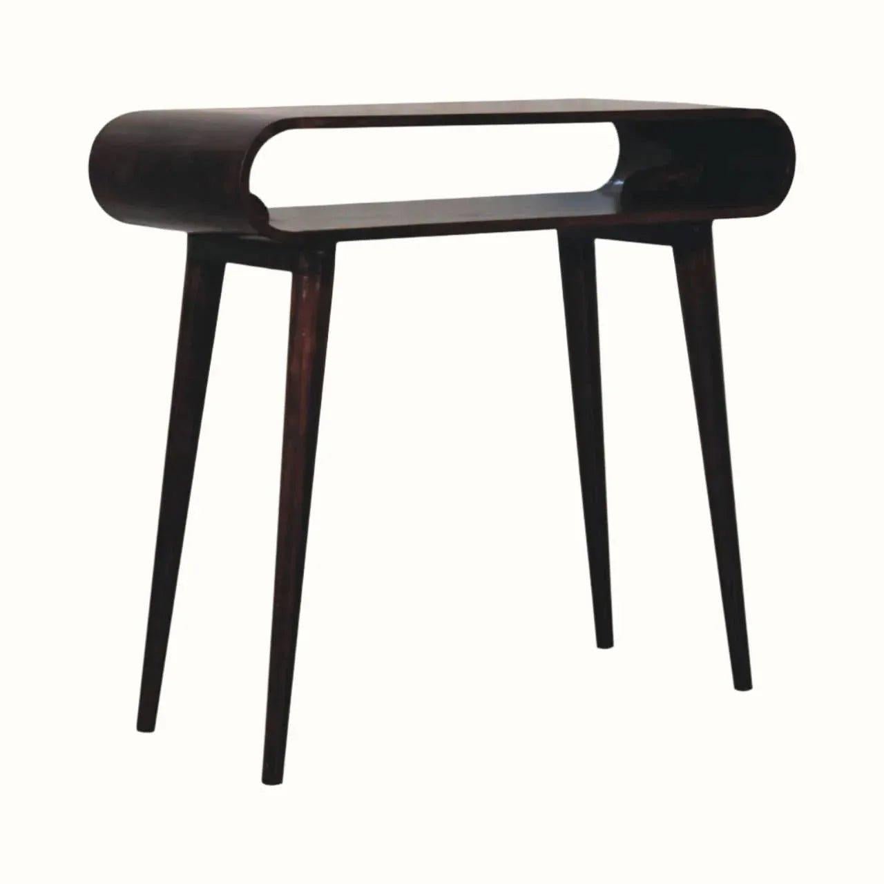 Laurie Open Console Table - California Walnut Console Tables - Bokel Home