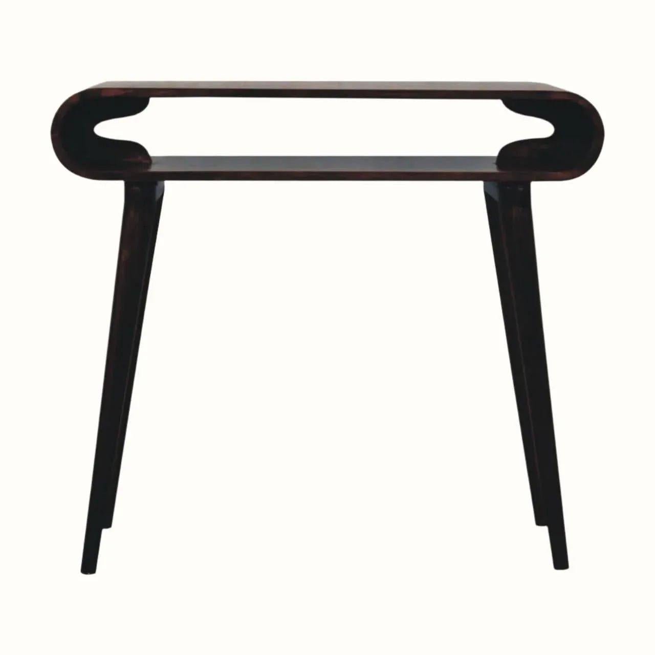 Laurie Open Console Table - California Walnut Console Tables - Bokel Home
