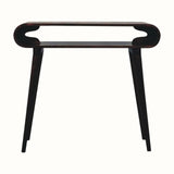 Laurie Open Console Table - California Walnut Console Tables - Bokel Home