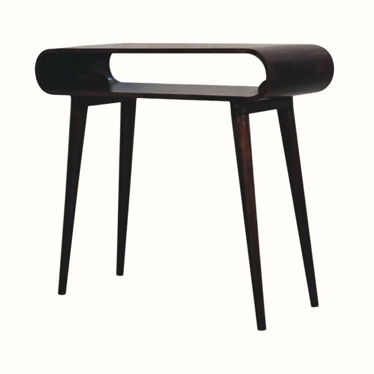 Laurie Open Console Table - California Walnut Console Tables - Bokel Home