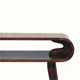 Laurie Open Console Table - California Walnut Console Tables - Bokel Home