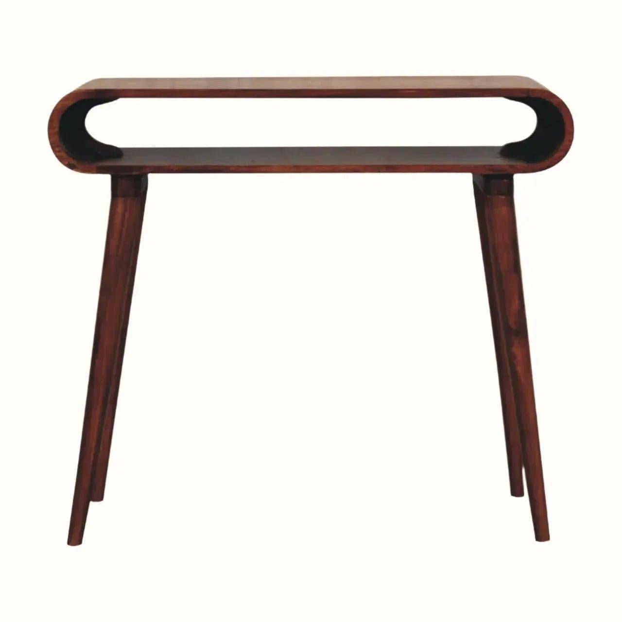 Laurie Open Console Table - Chestnut Console Tables - Bokel Home