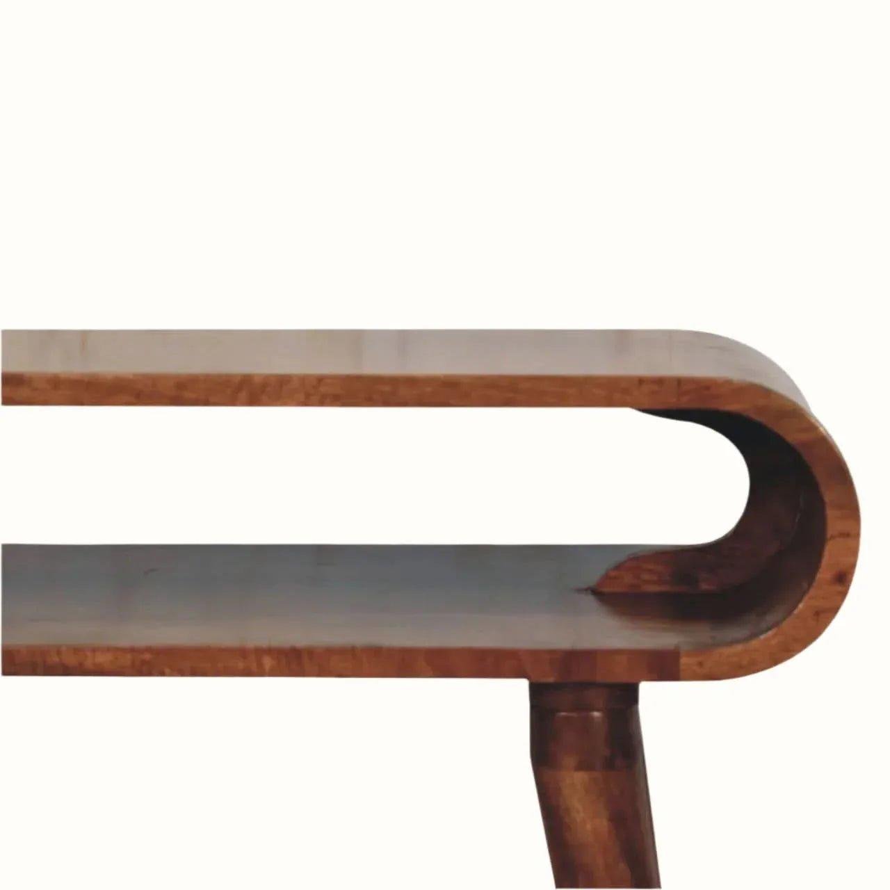 Laurie Open Console Table - Honey Caramel Console Tables - Bokel Home