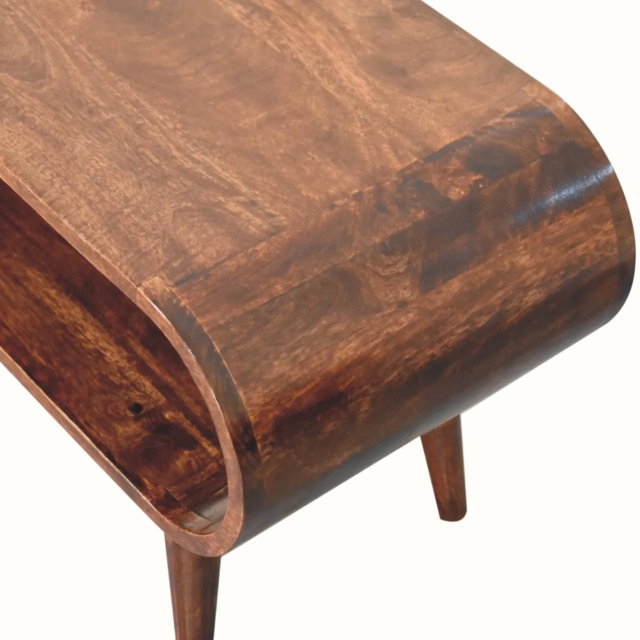 Laurie Open Slimline Coffee Table, Medium - California Walnut Coffee Tables - Bokel Home