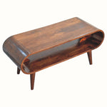 Laurie Open Slimline Coffee Table, Medium - California Walnut Coffee Tables - Bokel Home
