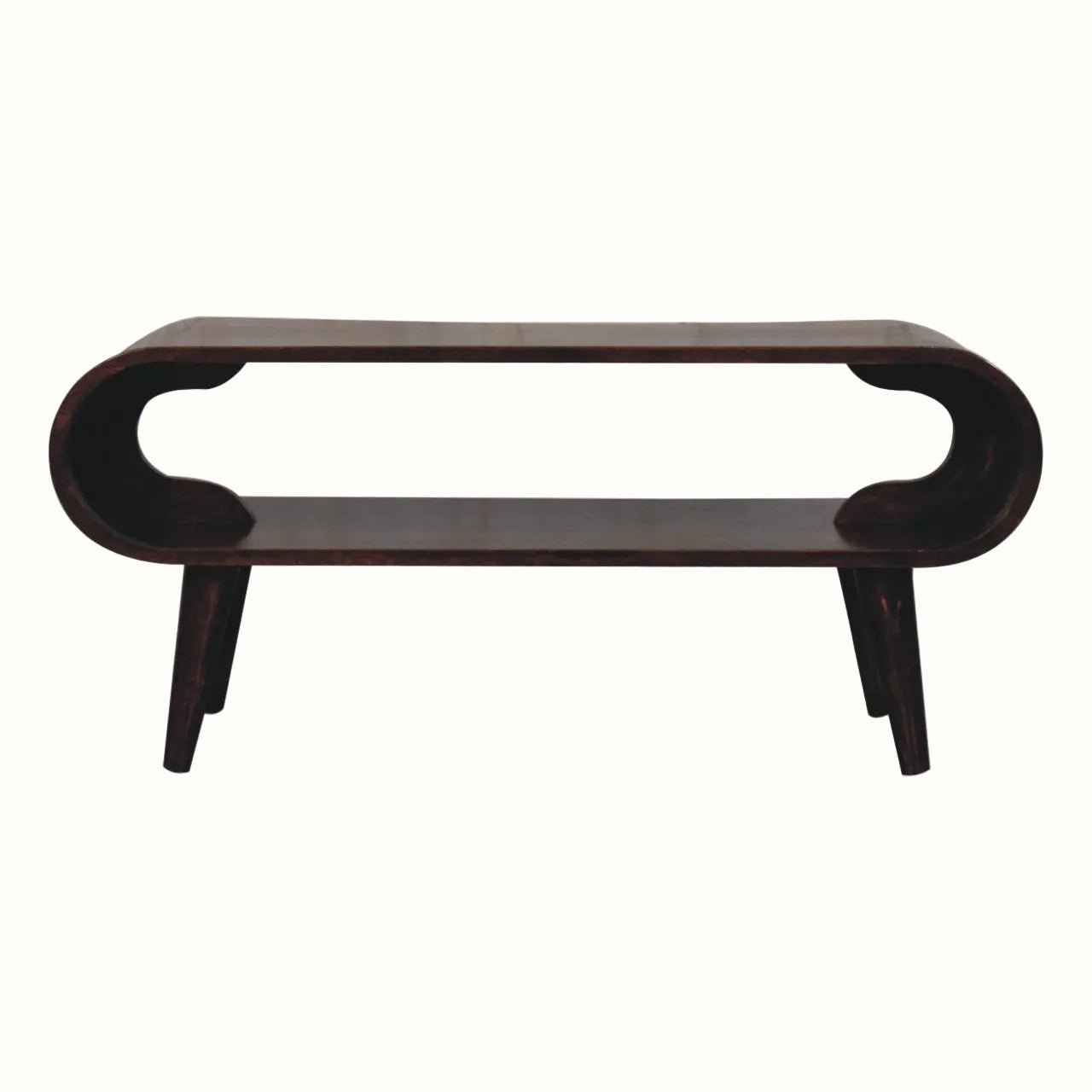 Laurie Open Slimline Coffee Table, Medium - California Walnut Coffee Tables - Bokel Home