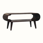 Laurie Open Slimline Coffee Table, Medium - California Walnut Coffee Tables - Bokel Home