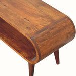 Laurie Open Slimline Coffee Table, Medium - Chestnut Coffee Tables - Bokel Home