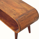 Laurie Open Slimline Coffee Table, Medium - Chestnut Coffee Tables - Bokel Home