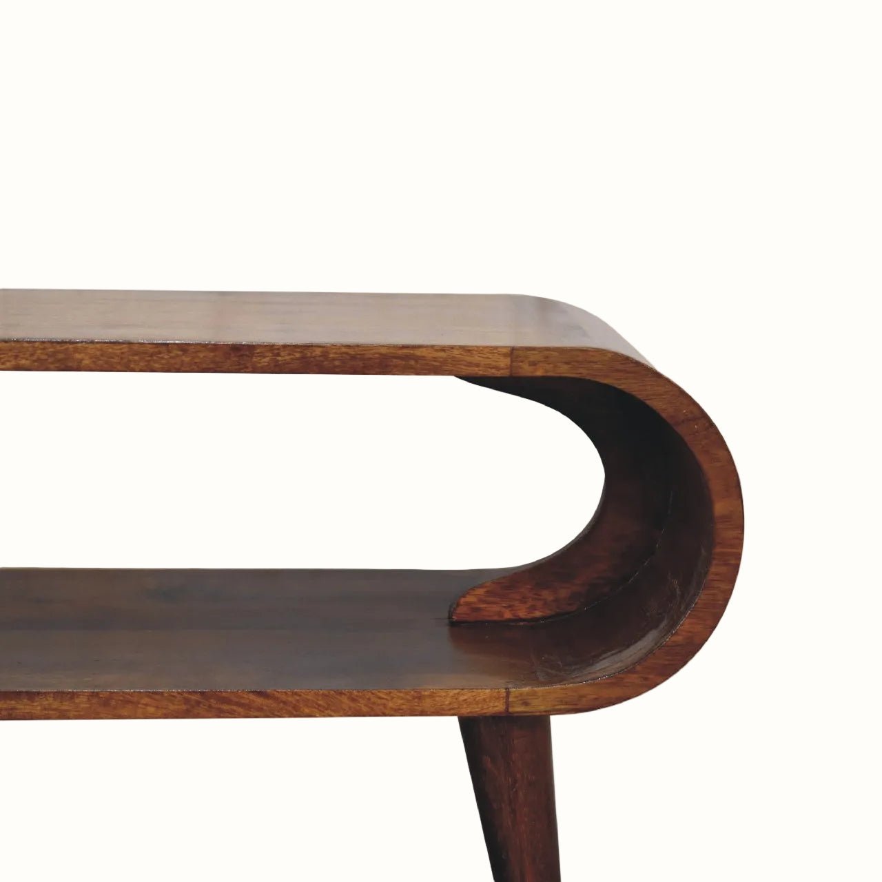 Laurie Open Slimline Coffee Table, Medium - Chestnut Coffee Tables - Bokel Home