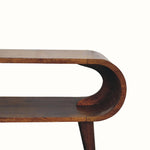 Laurie Open Slimline Coffee Table, Medium - Chestnut Coffee Tables - Bokel Home