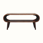 Laurie Open Slimline Coffee Table, Medium - Chestnut Coffee Tables - Bokel Home