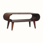 Laurie Open Slimline Coffee Table, Medium - Honey Caramel Coffee Tables - Bokel Home